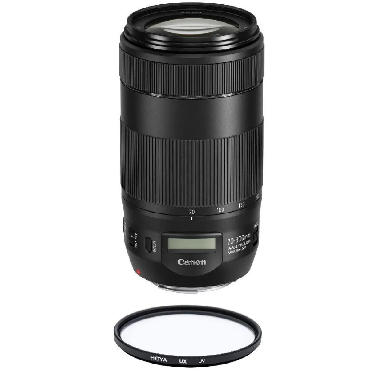 CANON EF 70-300mm F4-5.6 IS II USM + HOYA UX UV 67mm Filter