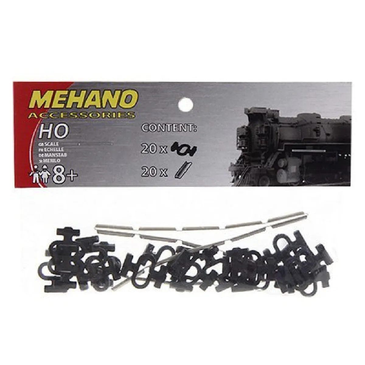 Mehano Rail Connectors & Clips Set (20+20 Pcs) - Made in Slovenia