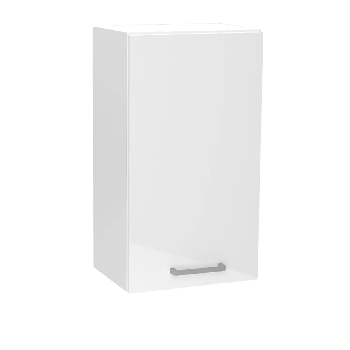 Meuble haut de cuisine coloris blanc avec 1 porte - longueur 40 x profondeur 28 x hauteur 72 cm