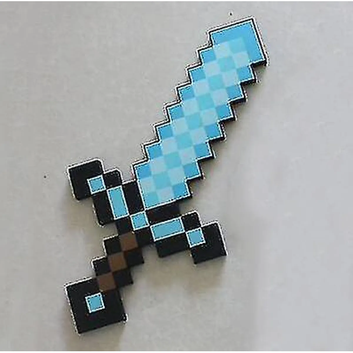 Minecraft design épée en diamant, mousse douce mignon bleu @