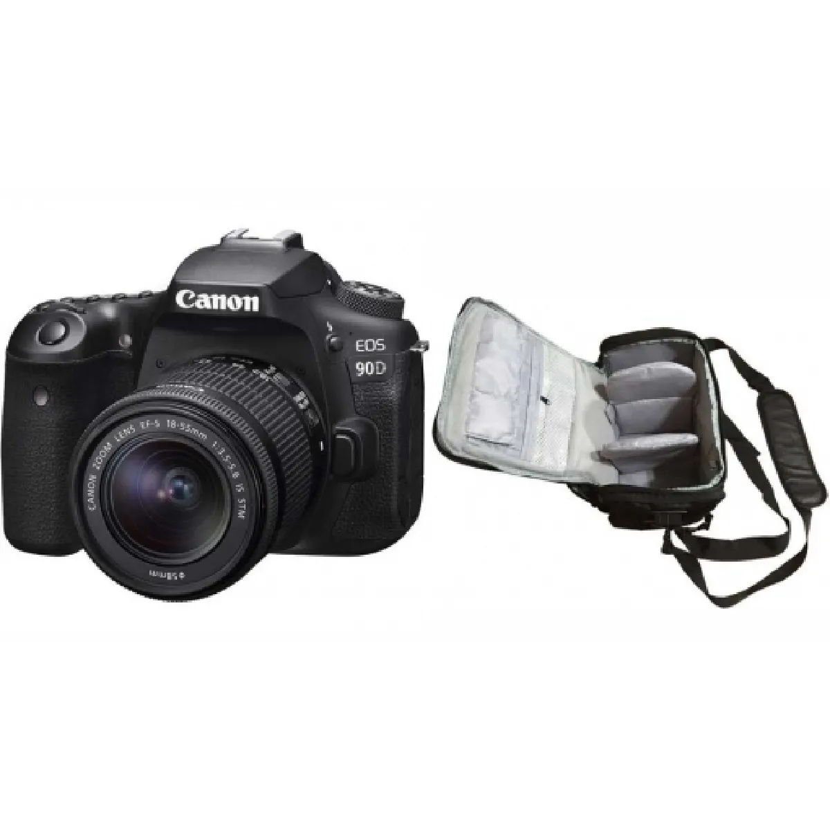 CANON EOS 90D KIT EF-S 18-55mm F3.5-5.6 IS STM + Camera Bag