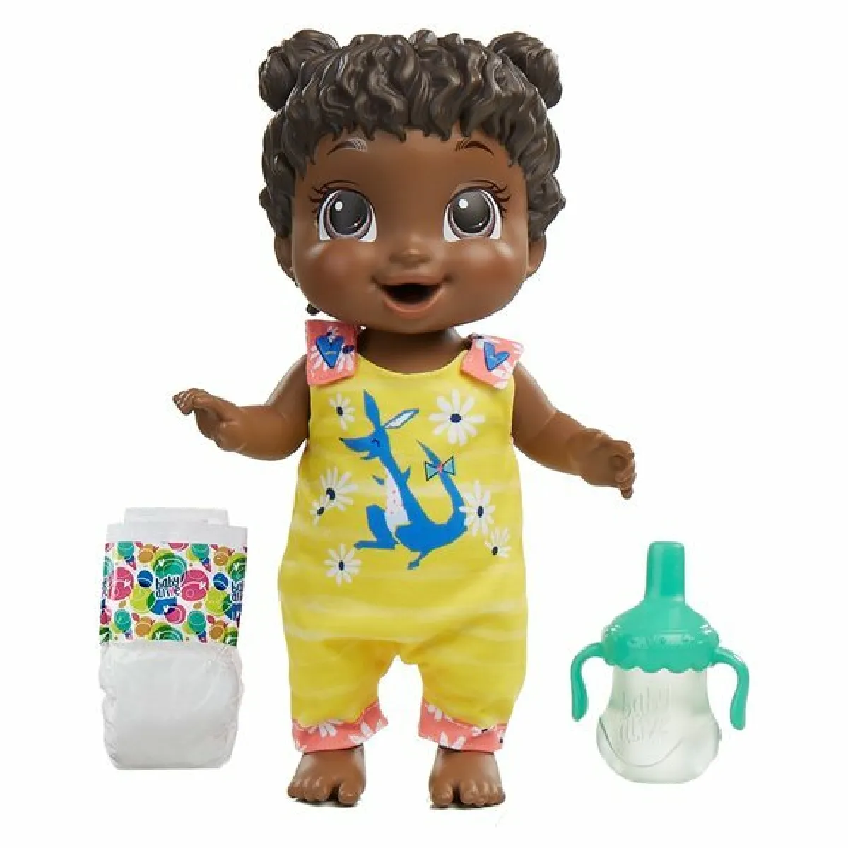 Baby Alive sautille cheveux noirs