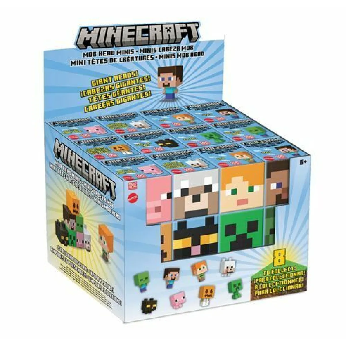 Figurine Minecraft Mini-figurine tête modulable Modèle aléatoire