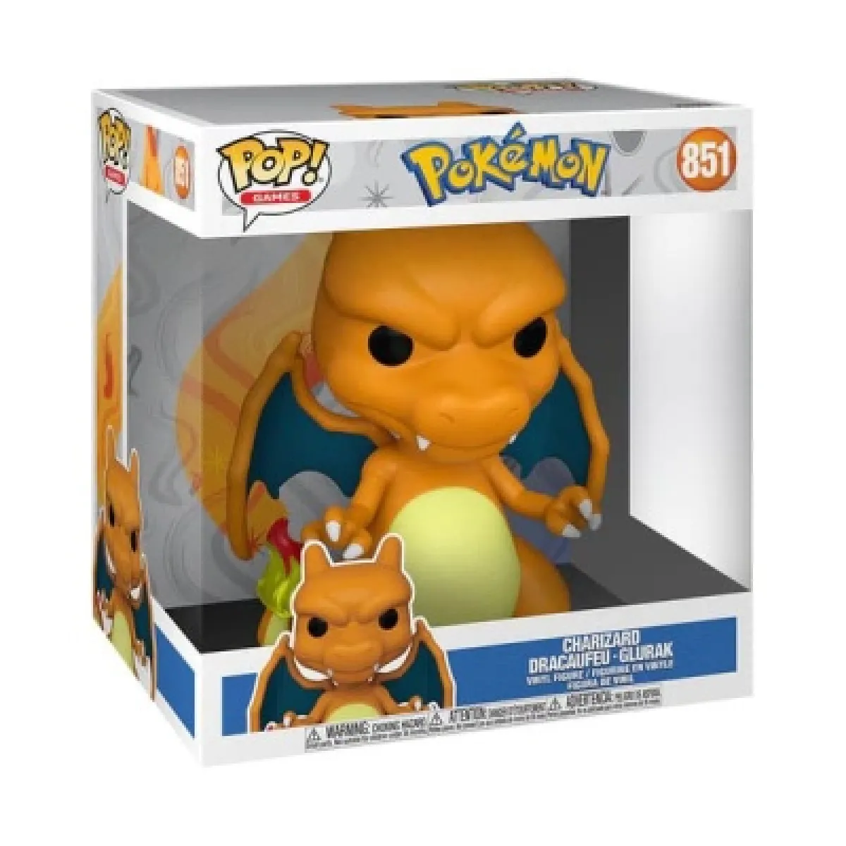 Funko POP Jeux Pokémon Super Taille Jumbo Charizard 10" 851