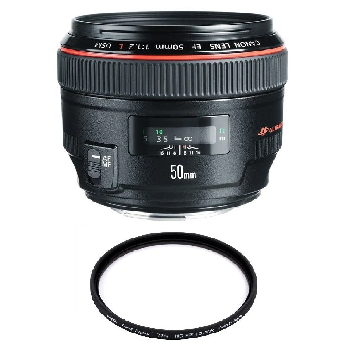 CANON EF 50mm F1.2L USM + HOYA 72mm PRO 1D Protector