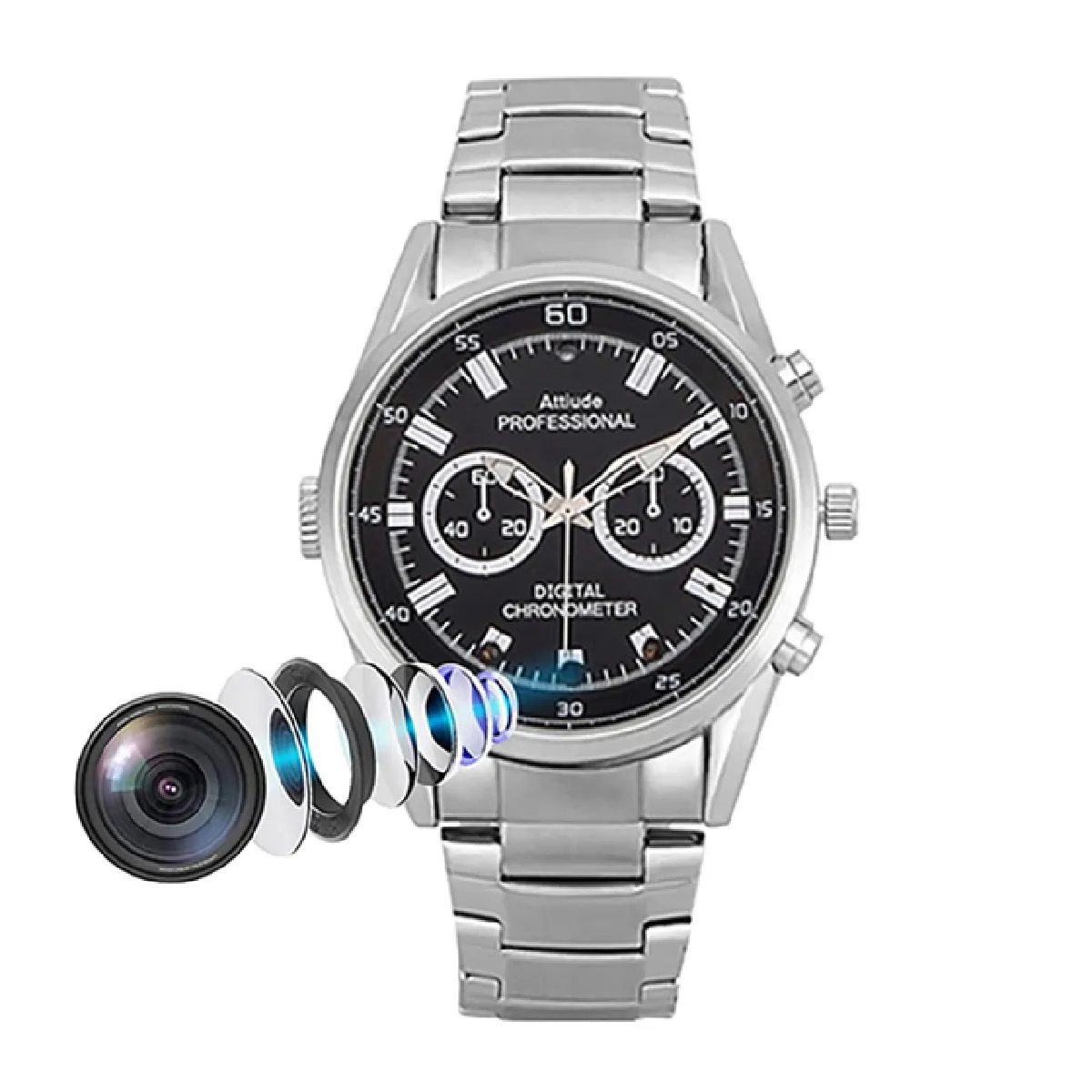 Montre Caméra Espion FHD 1080p ROM 32 Go