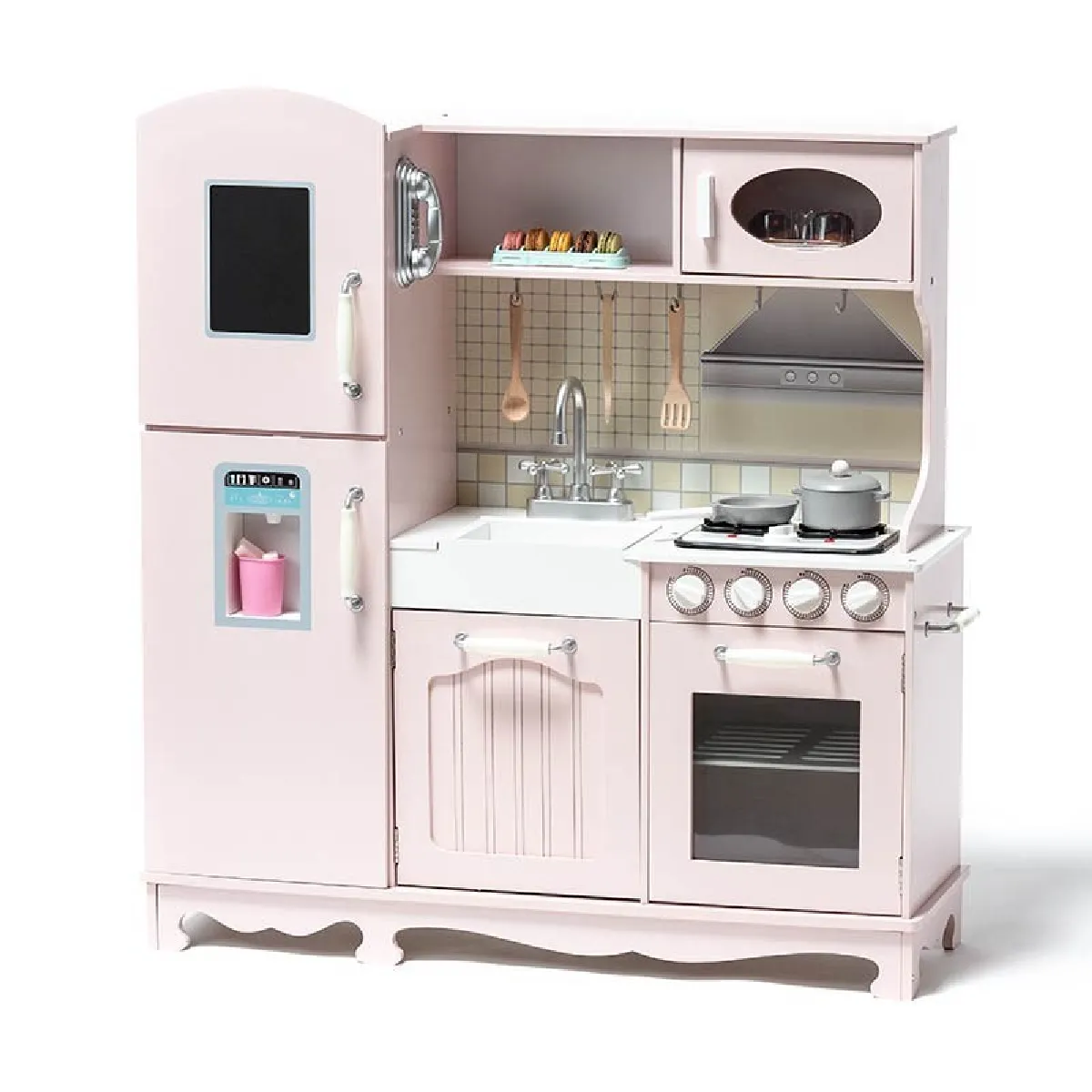 Cuisine en bois 95x32x103cm Couleur Rose