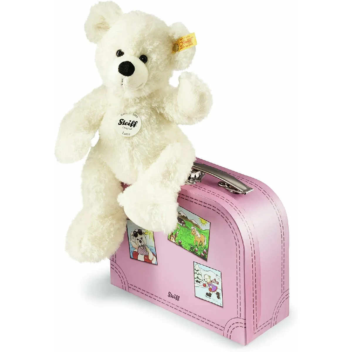 Steiff - 111563 - Peluche - Ours Teddy dans Sa Valise