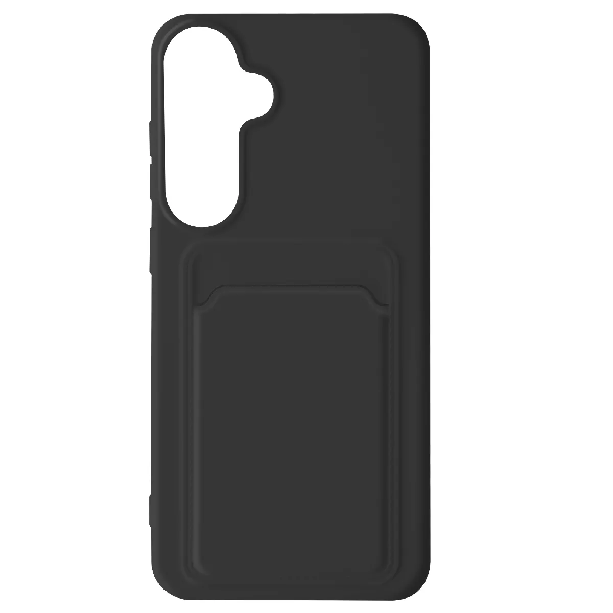 Avizar Coque pour Samsung Galaxy S24 Porte-carte Souple Anti-traces Noir