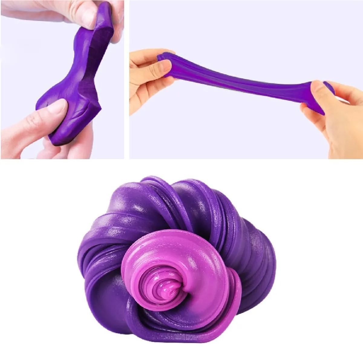 Pâte à modeler DIY Slime Sensitive Température Décoloration Boue Réducteur de Stress Anti-Anxiété Jouet Couleur Mastic Magique Argile Éducation Jouets pour Enfants et AdultesTaille De La Boîte De Fer 6x2.5cm