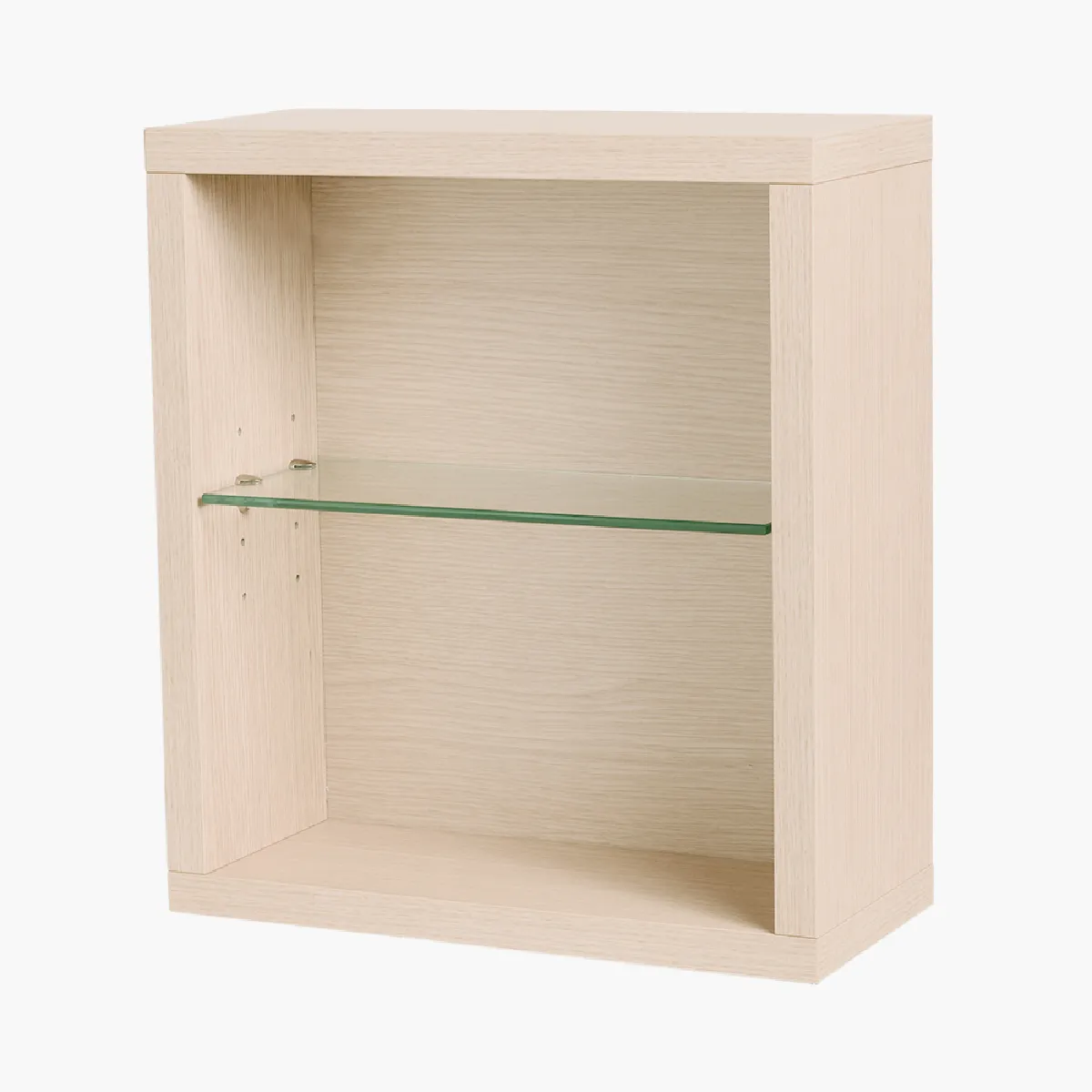 Cube de rangement modulaire étagère caisson murale bois 45 x 40 x 18 cm chêne CEDAM