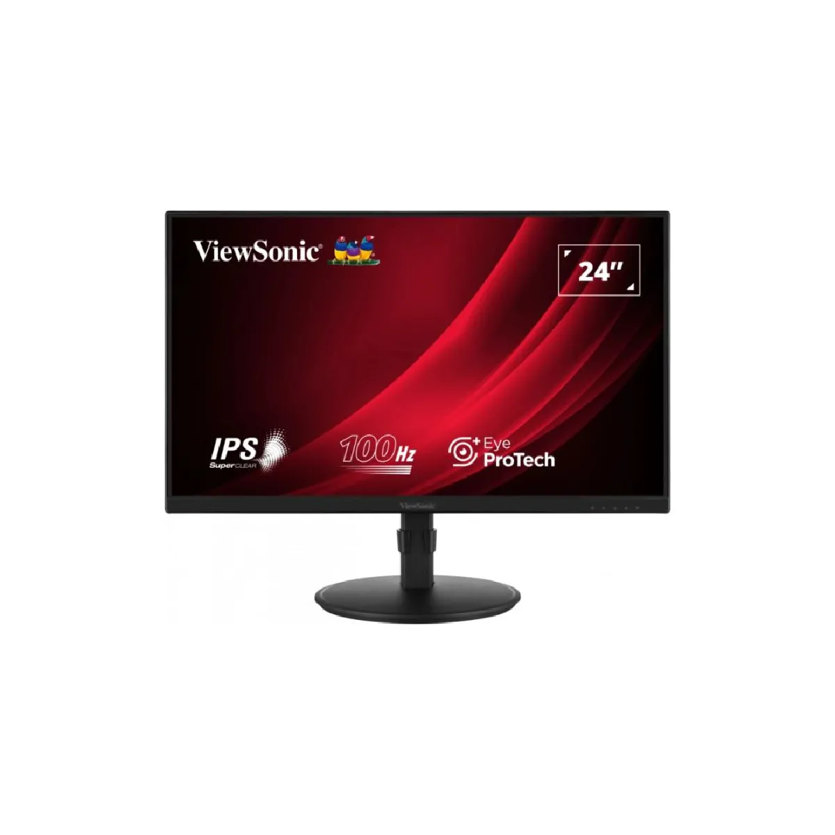 Ecran 24" Viewsonic VG2408A-MHD 1920x1080 FHD IPS 16:9 250cd/m² 5ms 100Hz VGA HDMI Display Port Hautparleurs 2x2W Pivot Full Ergonomic Stand vesa