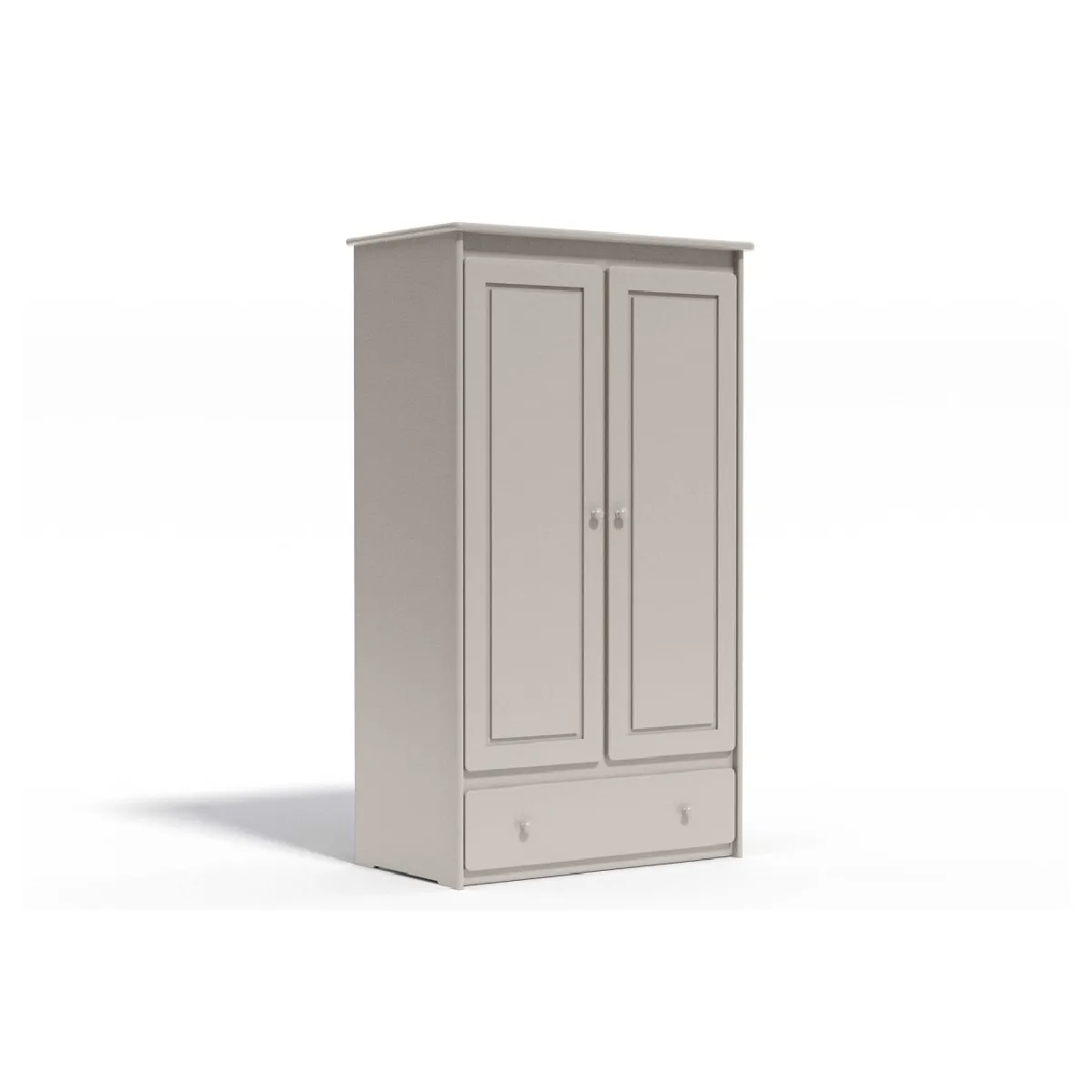 armoire penderie 2 portes & tiroir thio - lin uni