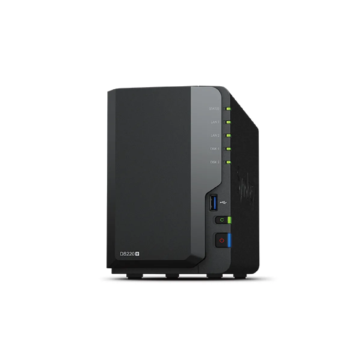 DS220+ NAS 8To USB 3.2 RAID 1 2.0GHz Serial ATA 2 Baies Noir