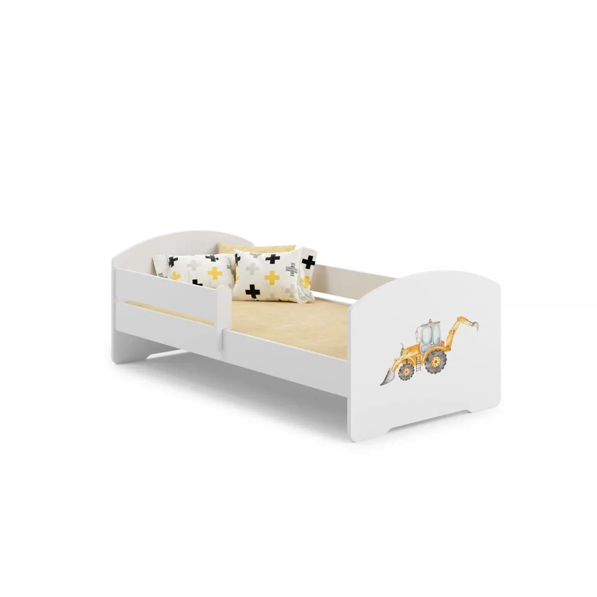 Lit enfant LUK BAR 160x80 tracteur avec matelas