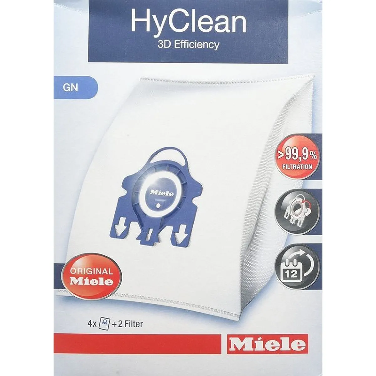 Sacs G/N Hyclean 3D pour aspirateur Miele