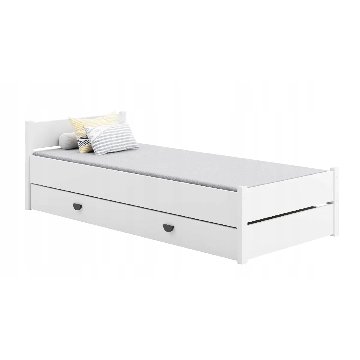 Lit simple avec matelas et tiroir 200 x 90