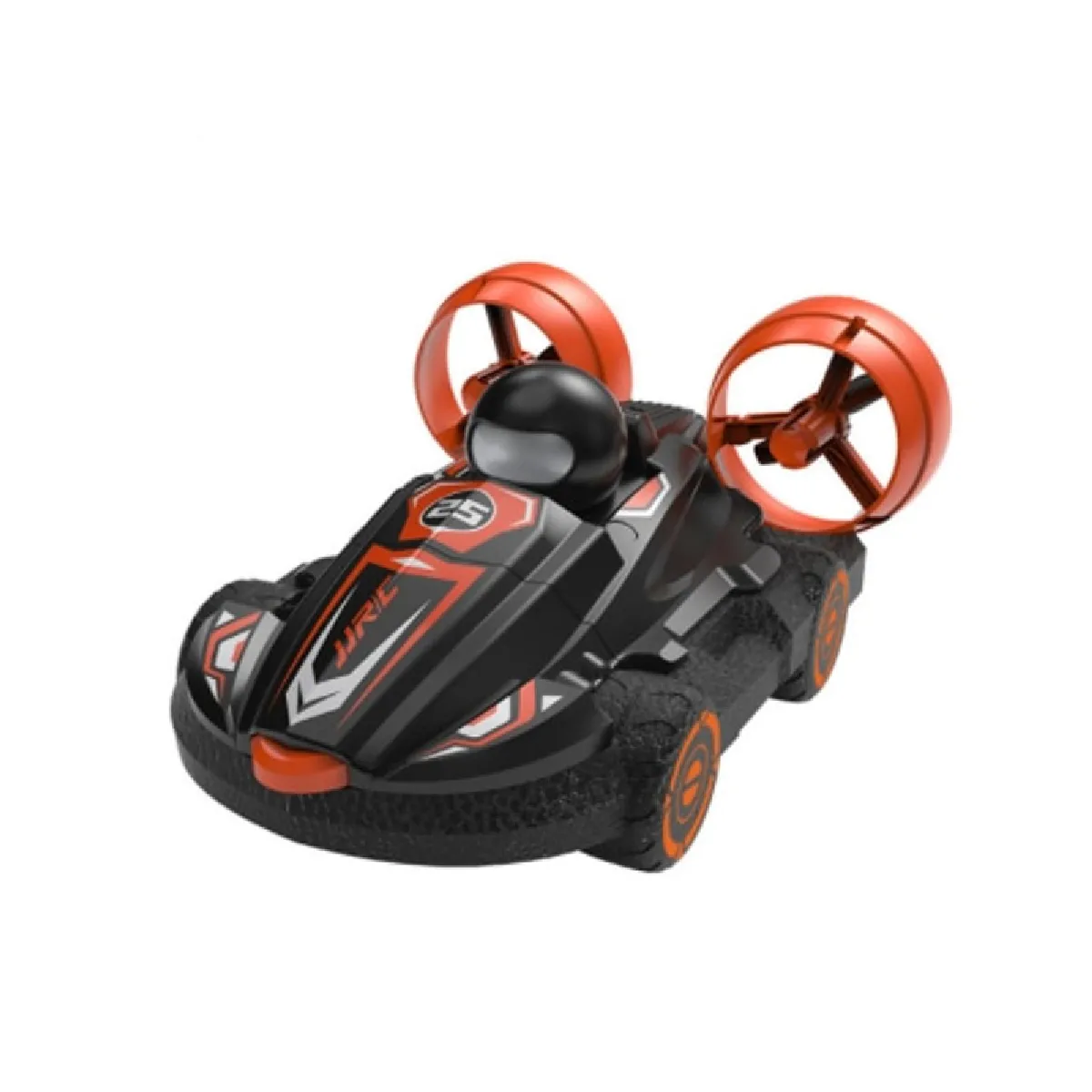 Q86 2.4G 2 en 1 Véhicule de dérive amphibie Télécommande Hovercraft Speed Boat RC Stunt Car Modèle enfant Jouet d'extérieur - RC Submarine (noir)