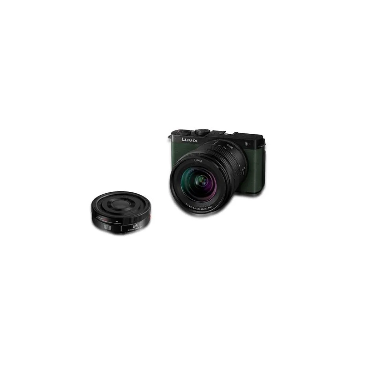 Pack Appareil photo hybride Panasonic Lumix S9 Vert + 20 60mm f 3.5 22 + 26mm