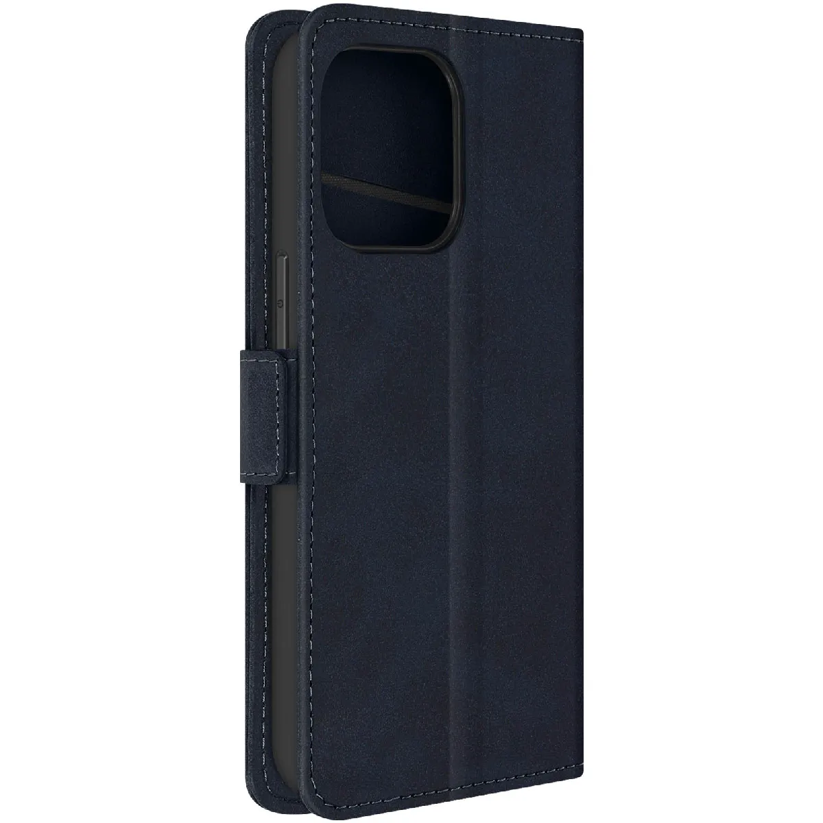 Étui pour iPhone 15 Pro Max Portefeuille Support Collection Pocket Bleu Nuit