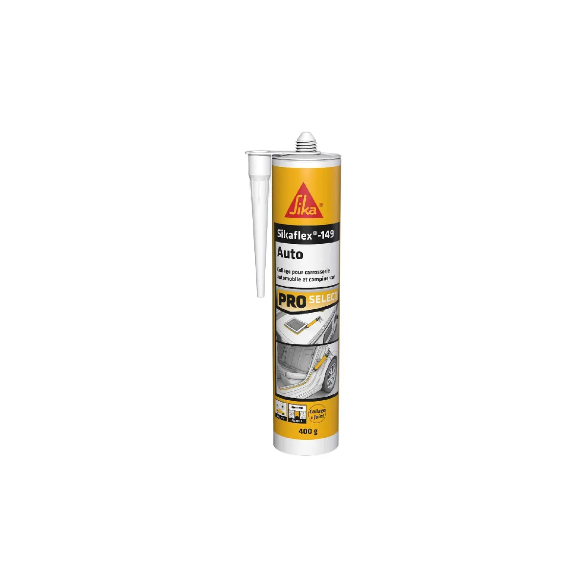 Mastic colle SIKA Sikaflex 149 Auto - Blanc - 300ml