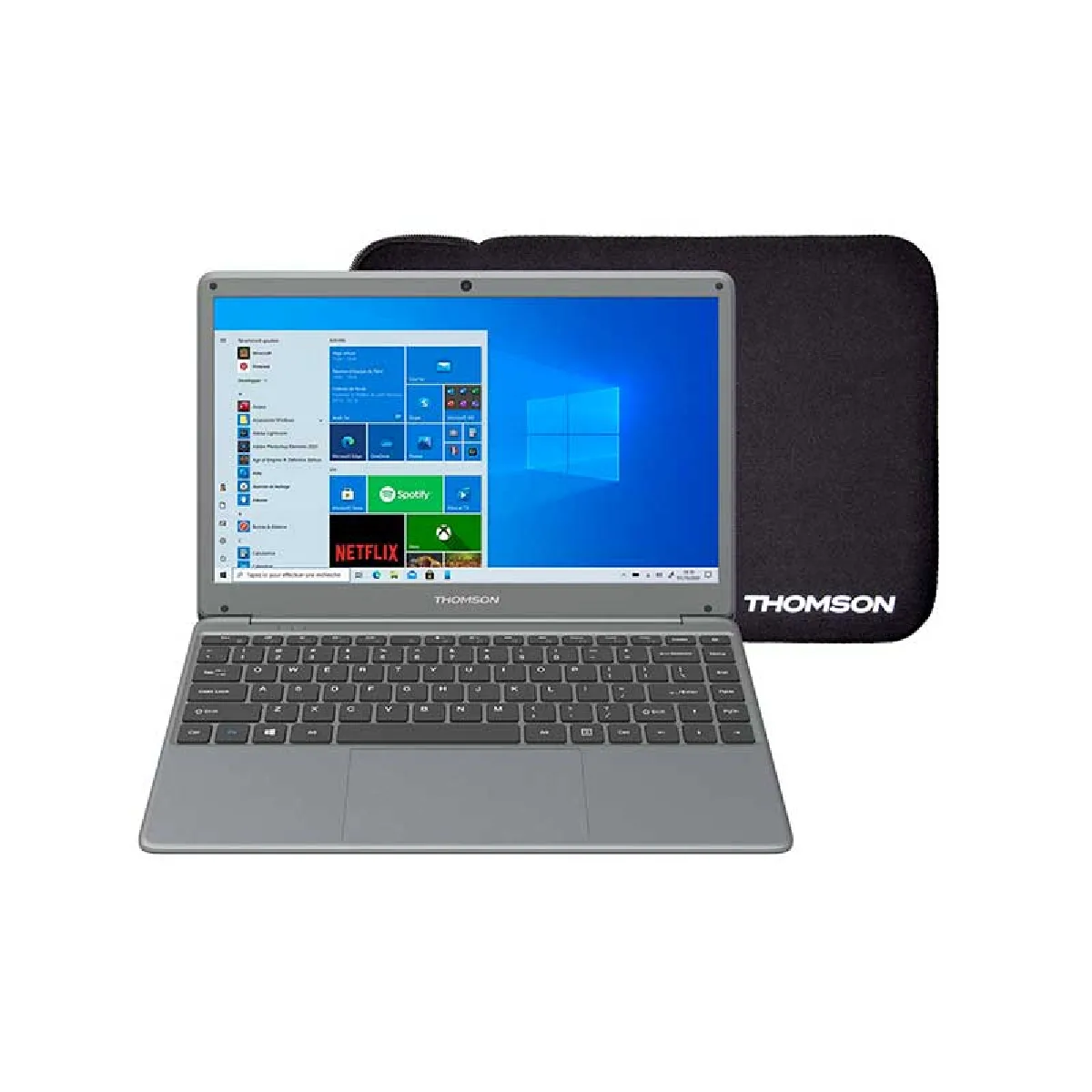 SHOP-STORY - LG10 THOMSON : Ordinateur Portable Thomson Notebook Aluminium NEOX 14.1" - Intel Celeron - 64 Go + 128 Go SSD - 4 Go RAM