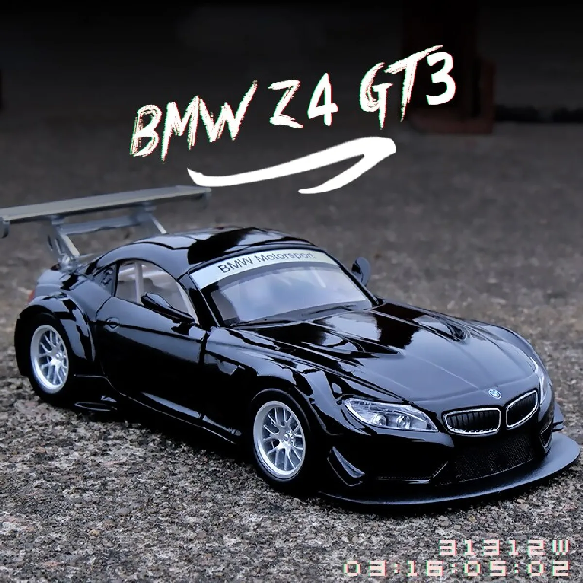 1: 32 BMW Z4 Voiture Alliage Modèle Simulation Voiture Décoration Collection Cadeau Jouet Moule Moulage Modèle Garçon Jouet - Voiture Jouet Moulée sous Pression (Noir)