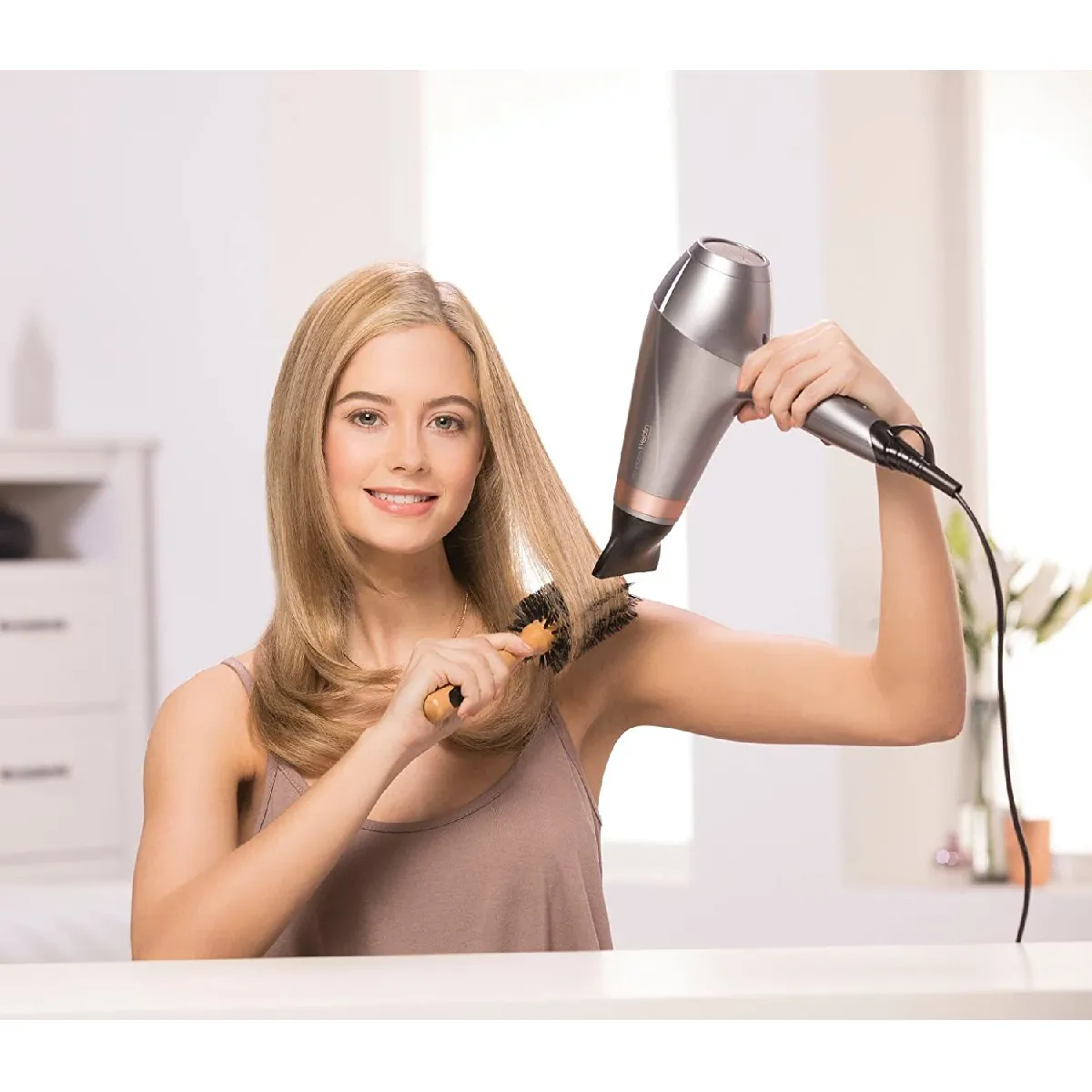 Sèche Cheveux Professionnel Keratin Protect 2200W gris doré noir