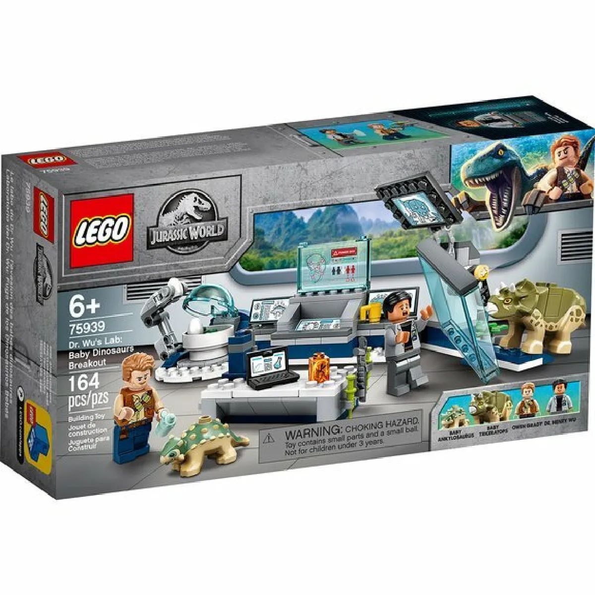 Le labo de Dr Wu : l’évasion des bébés dinosaures LEGO Jurassic World 75939