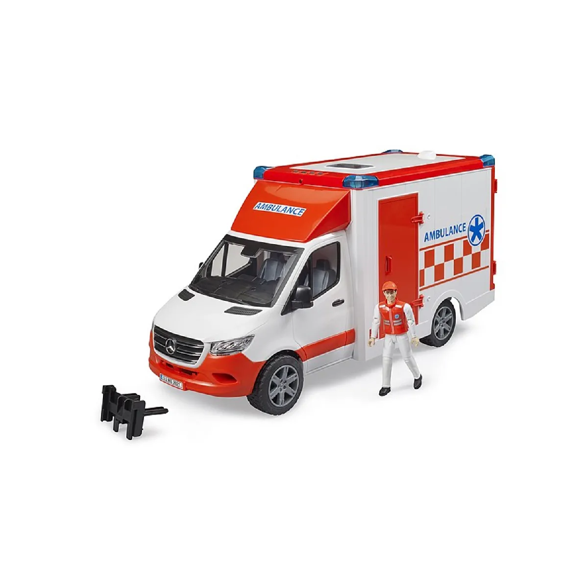 Véhicule Ambulance Mercedes Benz Sprinter avec conducteur et module son et lumière