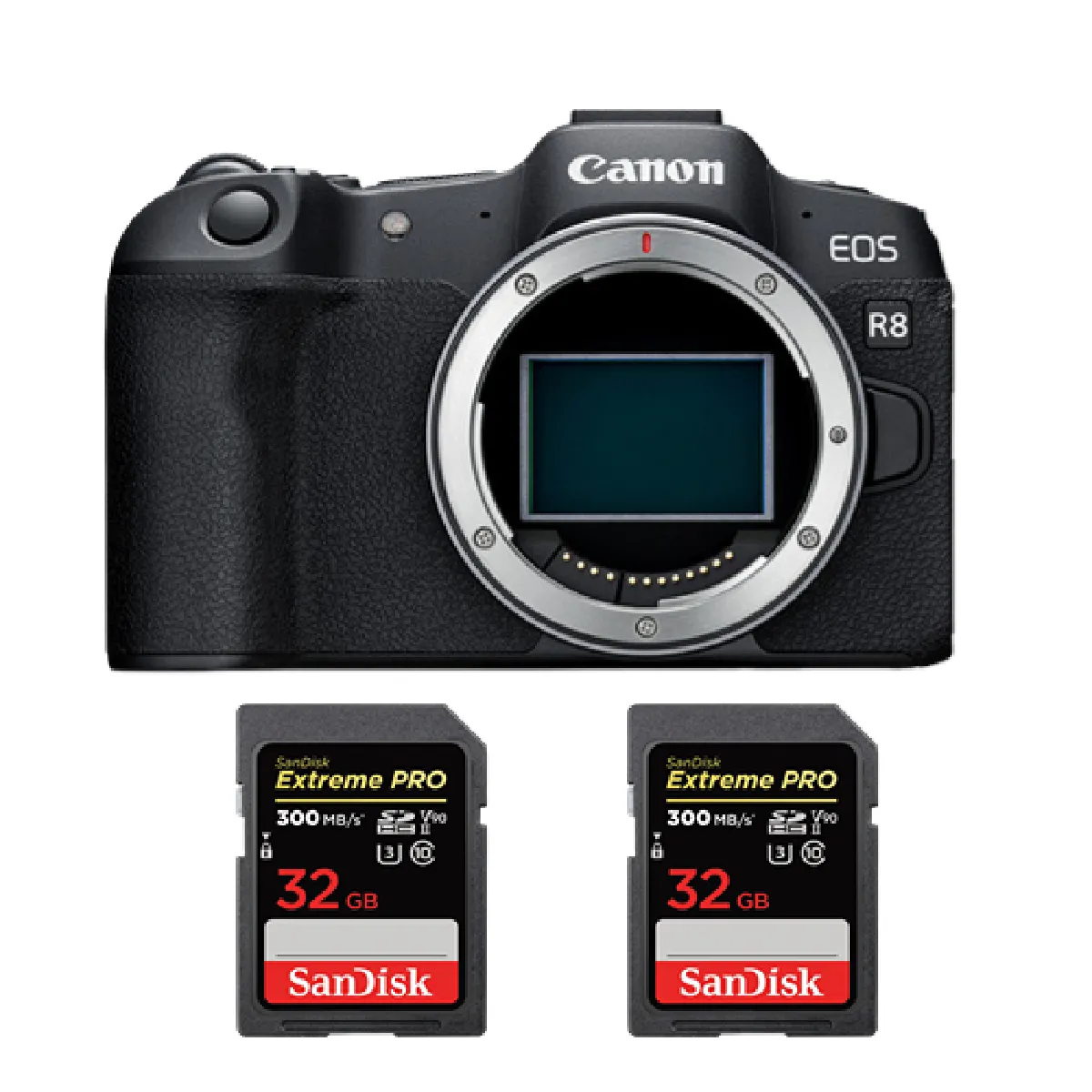 canon-eos-r8-corps-sandisk-32-go-extreme-pro-sdhc-ush-ii-4k-u3-300-mo-s-2-pieces-0603765651366