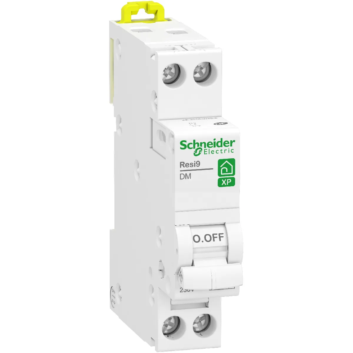 disjoncteur - schneider resi9 xp - 2 pôles - 16 ampères - courbe d - r9pfd616