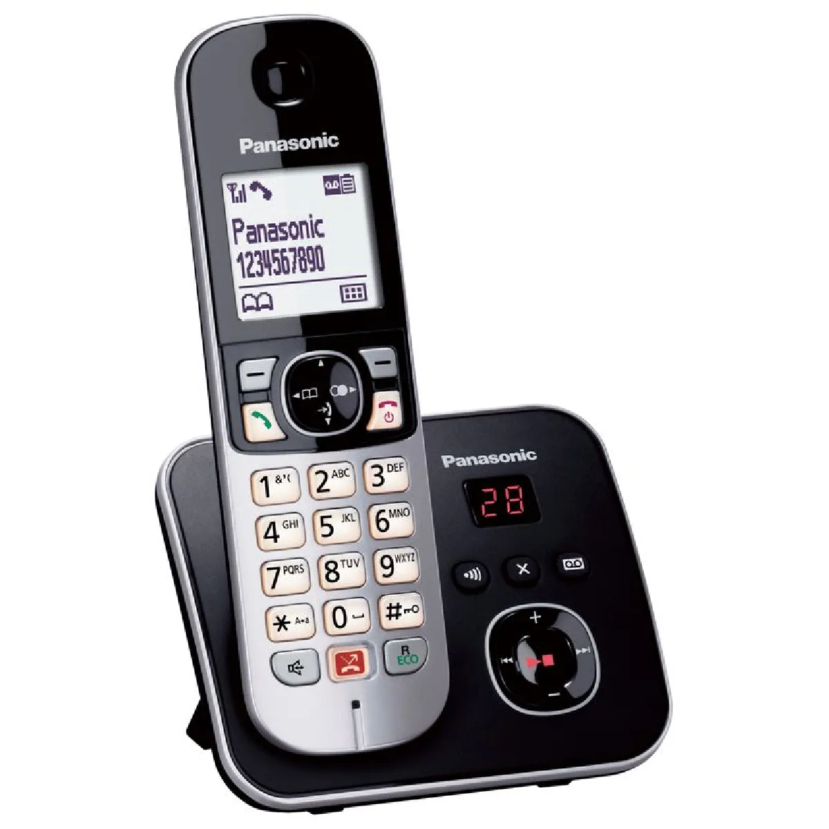 Téléphone sans fil répondeur PANASONIC KX-TG6861FRB