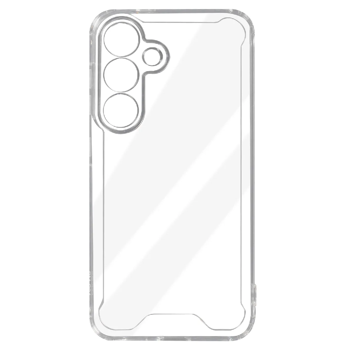 Avizar Coque pour Samsung S24 Plus Rigide Coins Renforcés Bords Surélevés Transparent