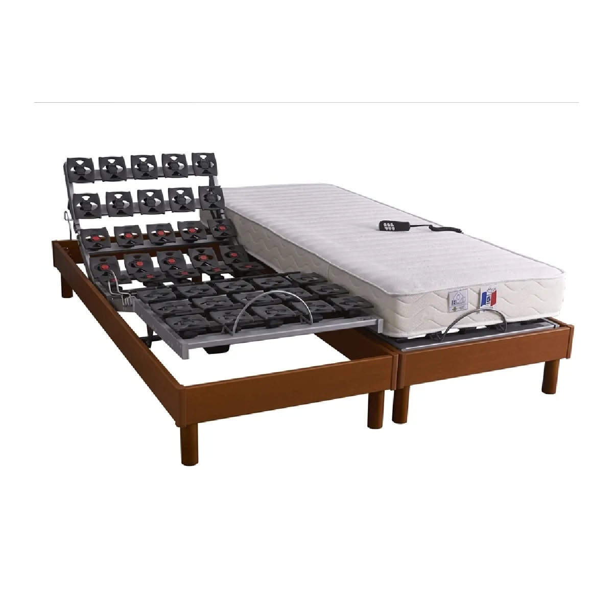 Ensemble Relaxation Tous Plots + Matelas Mémoire de forme + Mousse HR35kg/m3 - FABRICATION France