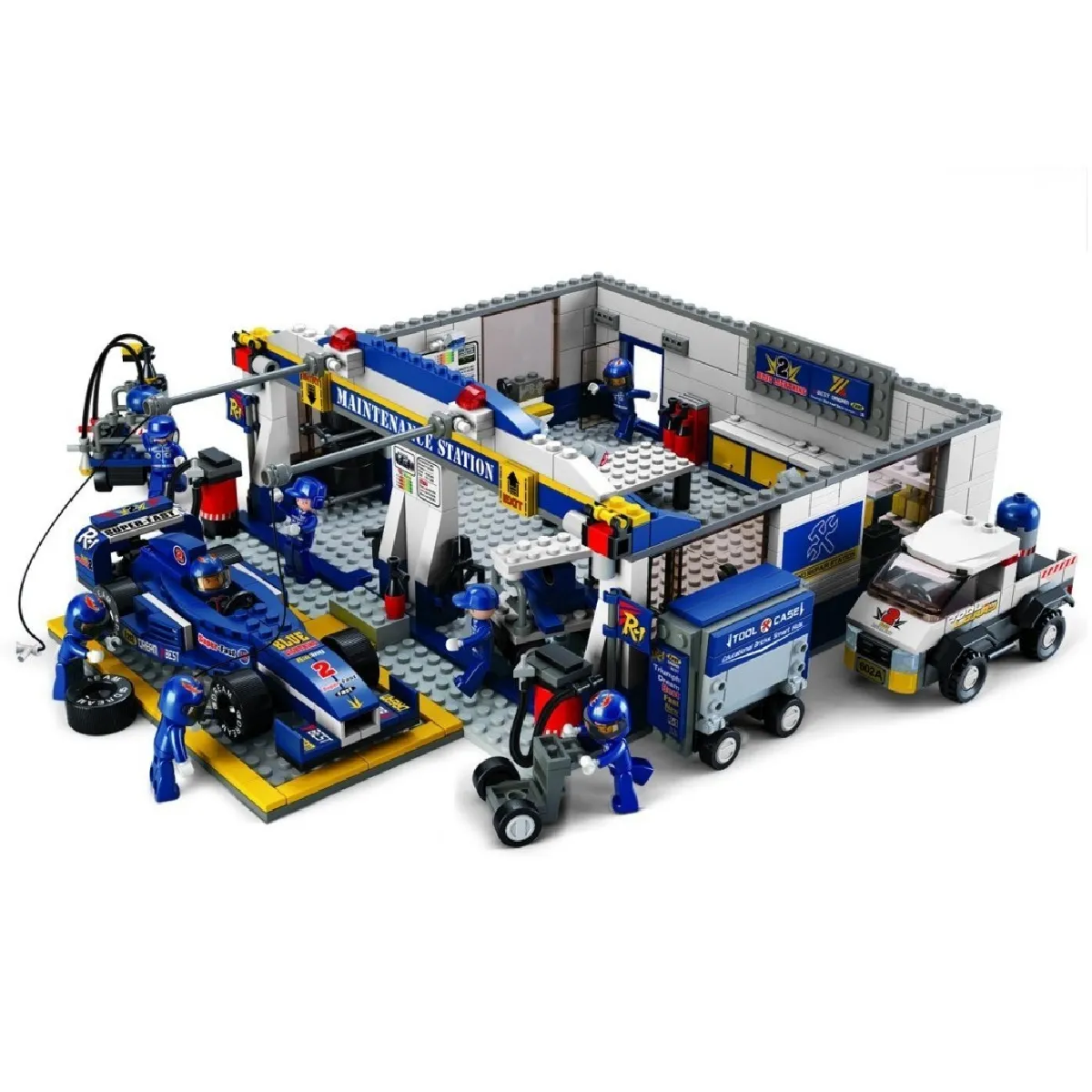 Jeu de construction SLUBAN Elements Formula 1 Series F1 Pit Stop