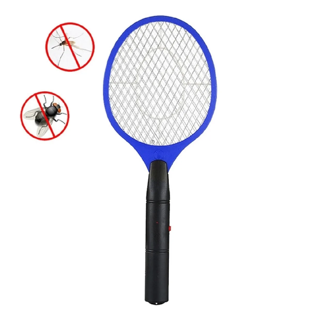 Anti insectes Répulsifs Raquette à main tapette moustique insecte maison jardin parasite punaise mouche Zapper tueur à électrique (bleu)