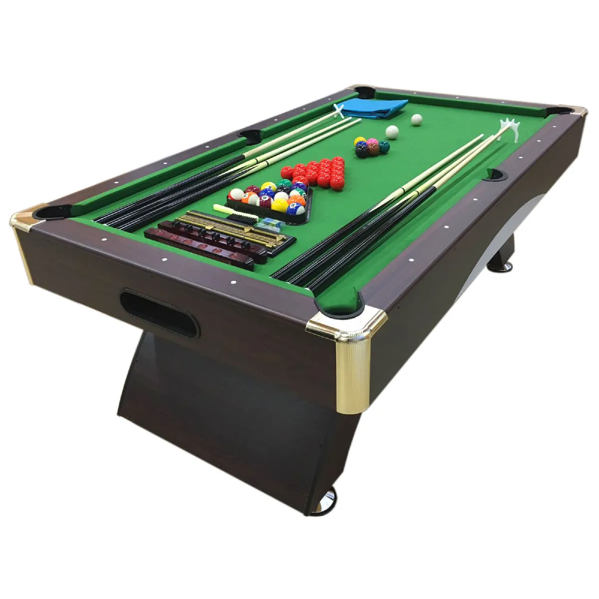 BILLARD AMERICAIN - NEUF - table de billard Snooker 7 ft Annibale FULL OPTIONAL - 188 x 94 cm