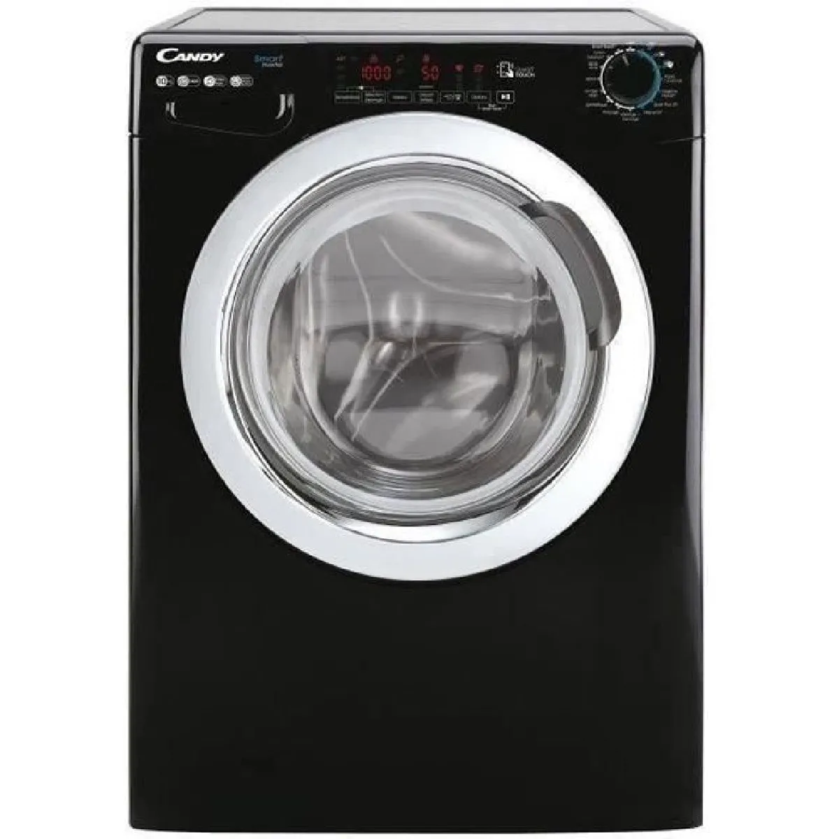 Lave-linge hublot CANDY CSS1410TWMCBE/FR - 10 kg - Induction - Vapeur - 1400 trs/min - Classe A - programmes rapides - Noir