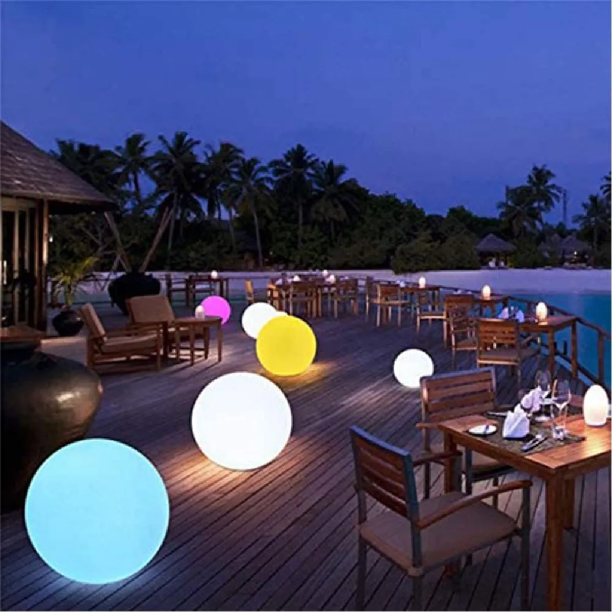 Boule Lumineuse Piscine Flottante, Boule Solaire Exterieur Piscine, Boule Lumineuse Exterieure 40 Cm, Lampe Flottante Piscine Solaire, Boule Lumineuse Jardin Led Eclairage Decorative Lumiere Ip67