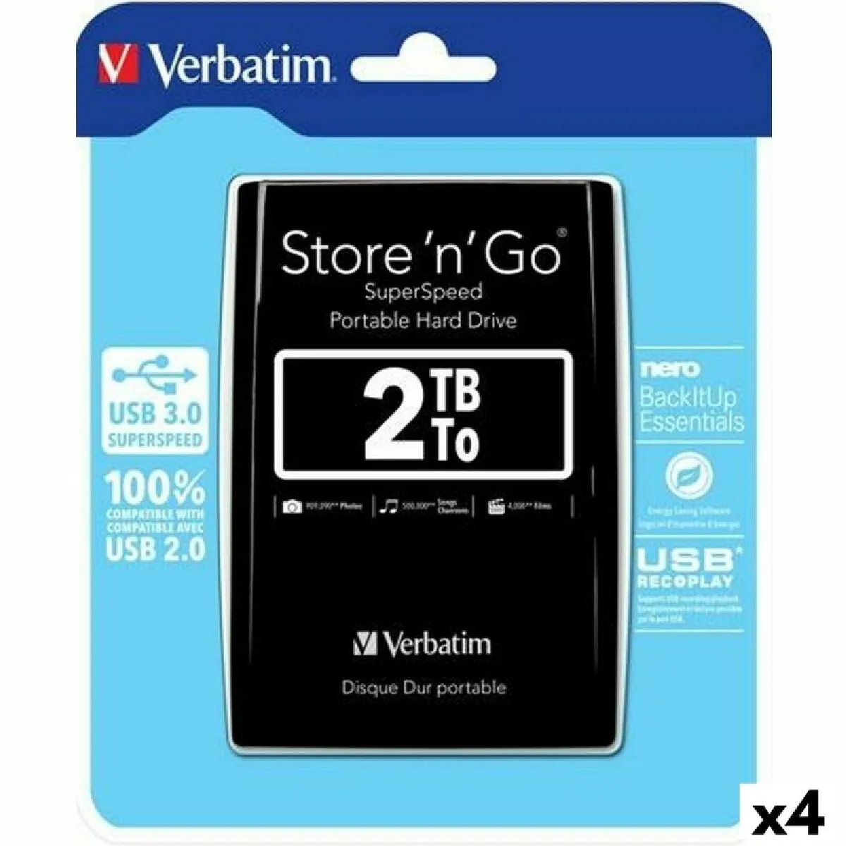 Disque Dur Externe Verbatim Store n Go 2 TB