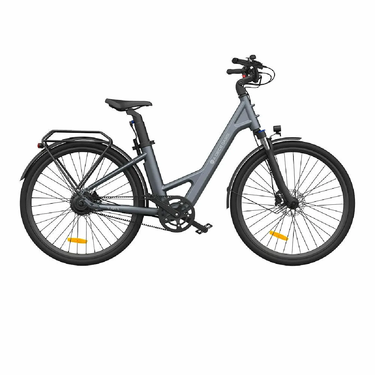 Vélo électrique ADO Air 28 Pro - Moteur 250W Batterie 36V9.6Ah Assisté Autonomie 100KM Freins à Disque Hydrauliques - Gris