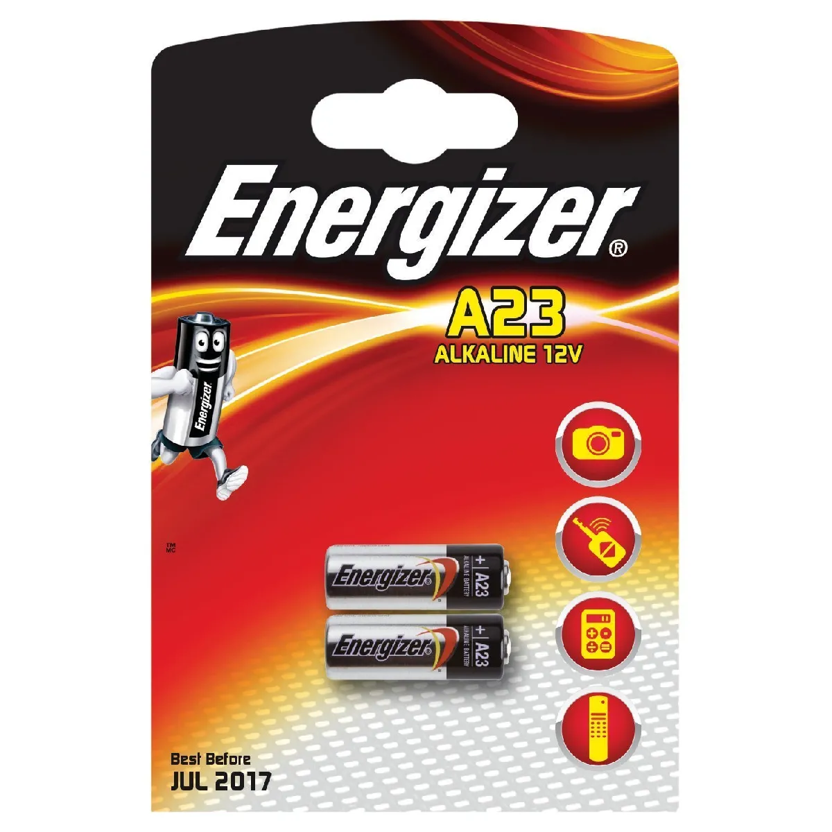 2 x Energizer A23 23A Batterie Pile alcaline 12 V, Energizer