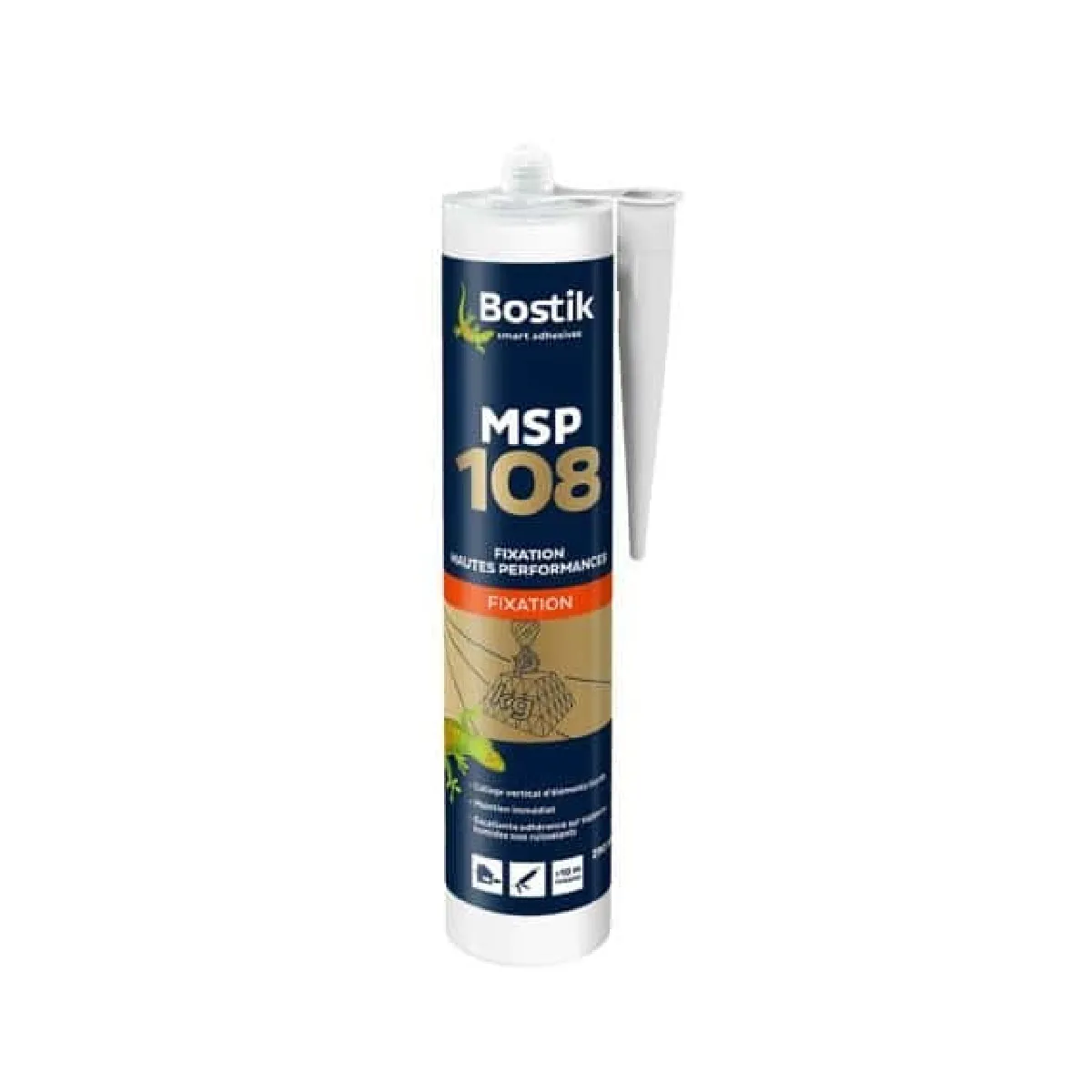 Mastic Bostik MSP 108 Polymères blanc de fixation hautes performances x5