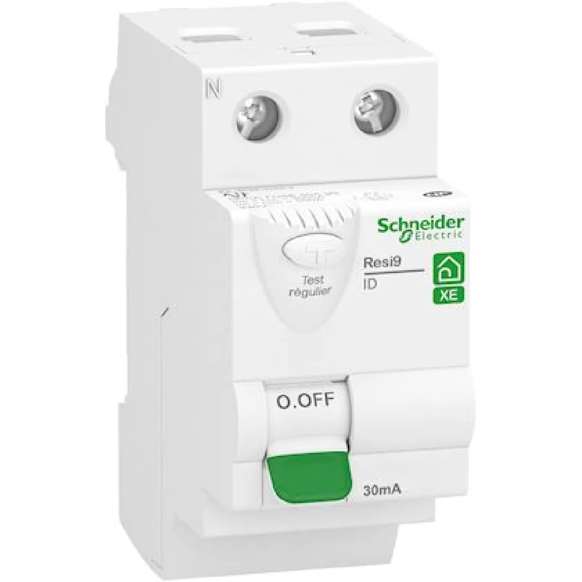 interrupteur différentiel - schneider resi9 xe - 2 pôles - 40a - 30 ma - type ac - schneider electric r9erc240