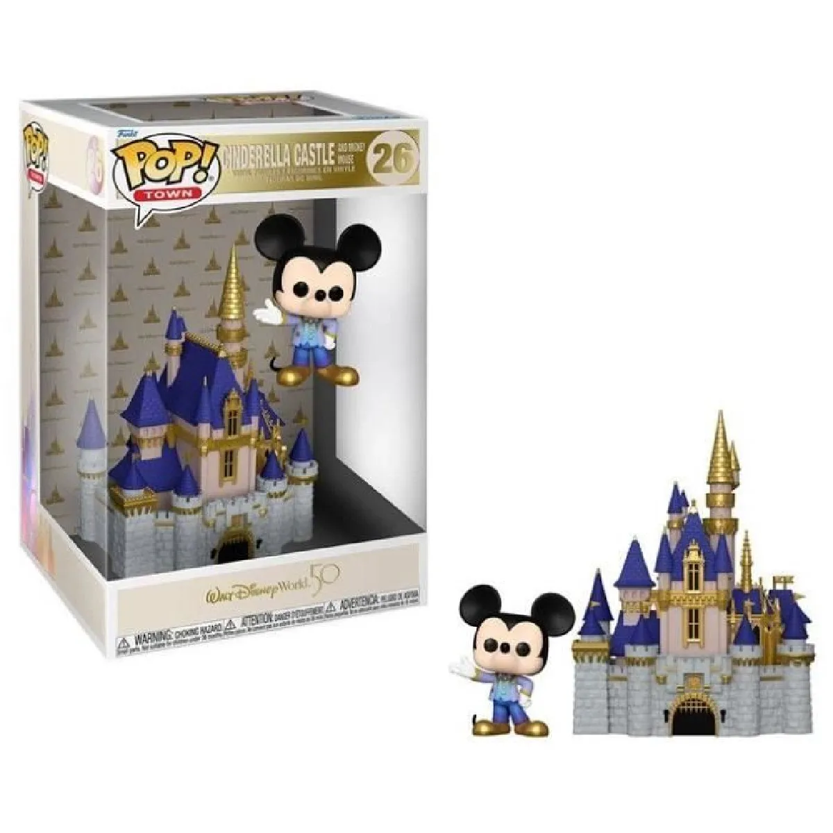 Figurine Funko Pop! Town: WDW50- Castle & Mickey