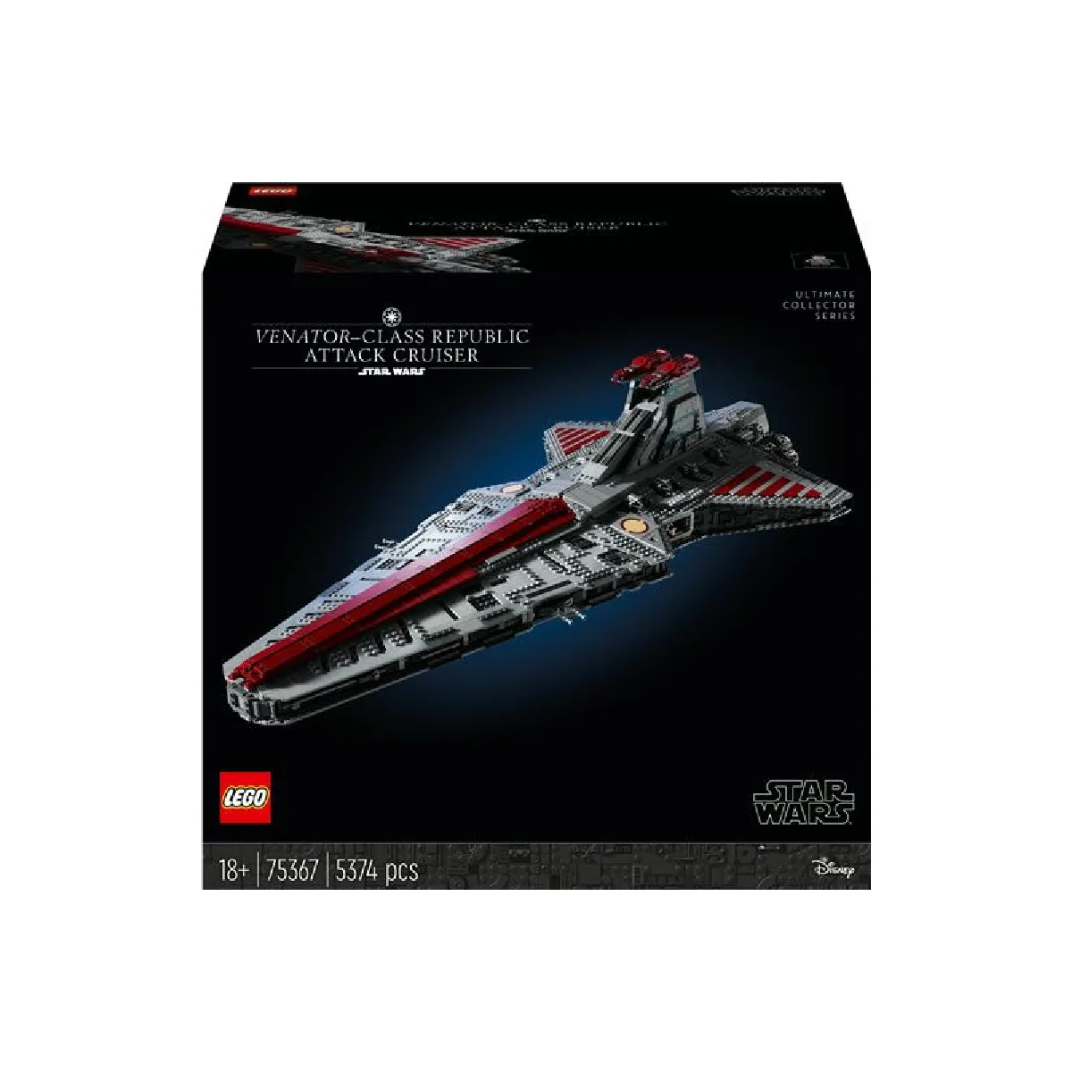 LEGO® Star Wars™ 75367 Le croiseur d'assaut de classe Venator de la République