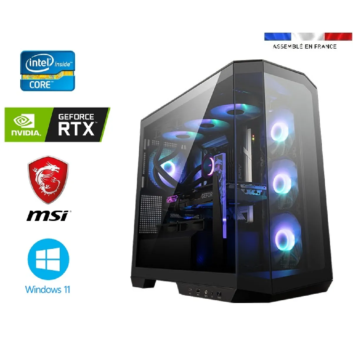 PC Gamer intel I7-14700KF + Watercooling - RTX 4070 12GO SUPER MSI GAMING X SLIM - 64GO Ram - SSD 1To + SSD 2To - Mag Pano M100R PZ - Windows 11