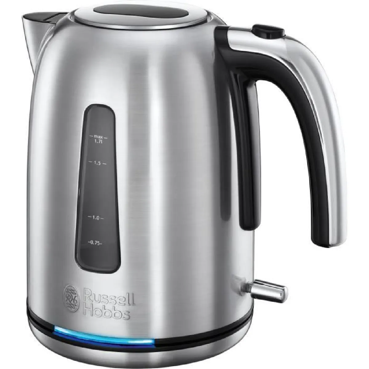 Russell Hobbs 23940-70 Bouilloire 1,7L Velocity, Ebullition Rapide, Illumination Bleue Pendant l'Ebullition