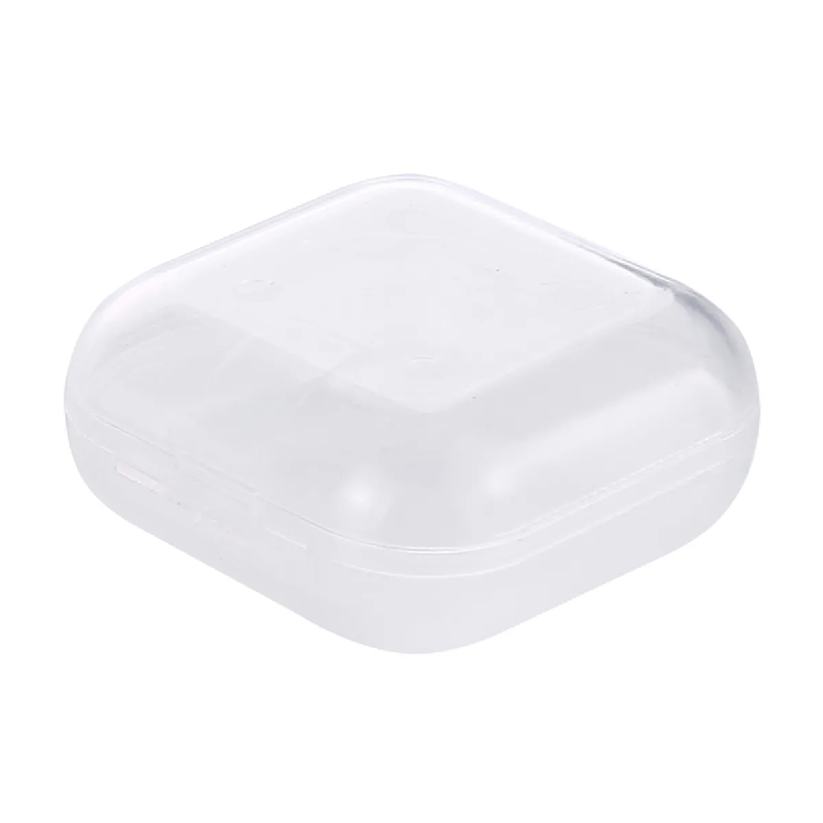 Boîte d'emballage pour écouteurs en silicone de type Apple AirPods, taille: 38 x 35 x 16 mm (Transparent)